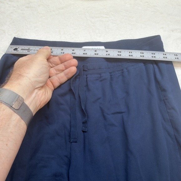 Lake Pajama Set Navy Blue Modal Loungewear Long Sleeve Top Pants Women M - Picture 10 of 15